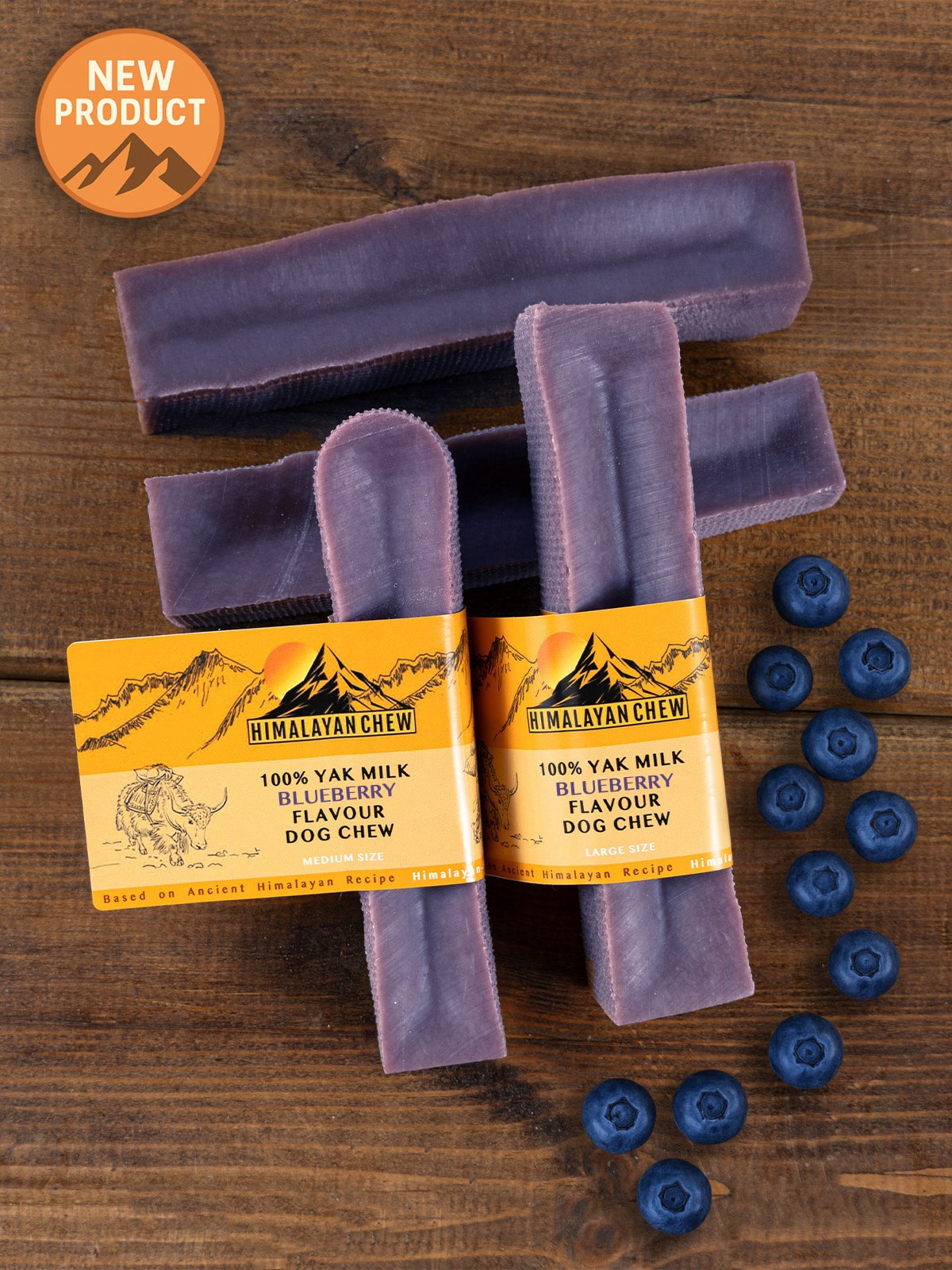 Blueberry flavour yak dog chews - Himalayan chew