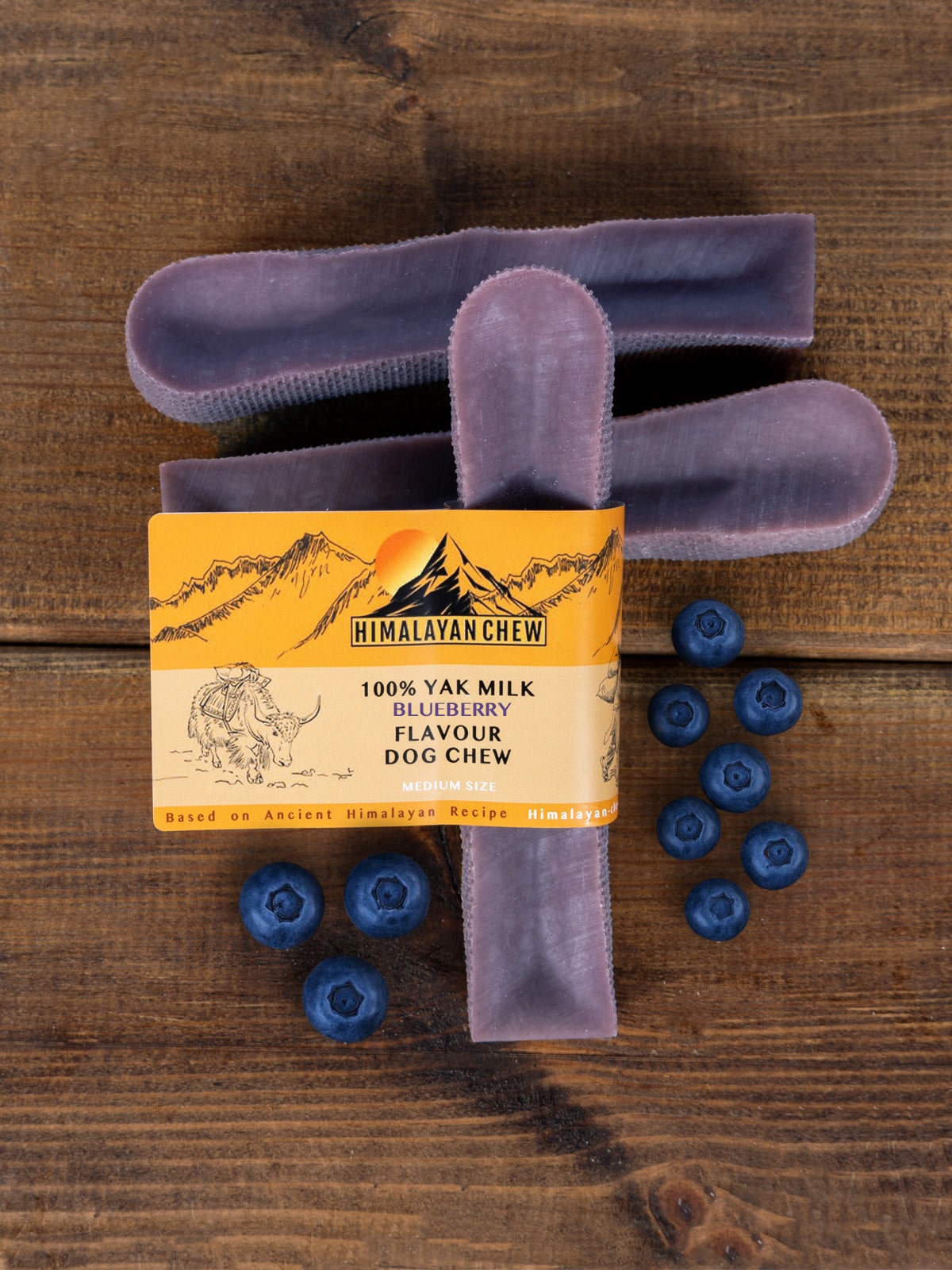 Blueberry flavour yak dog chews - Himalayan chew