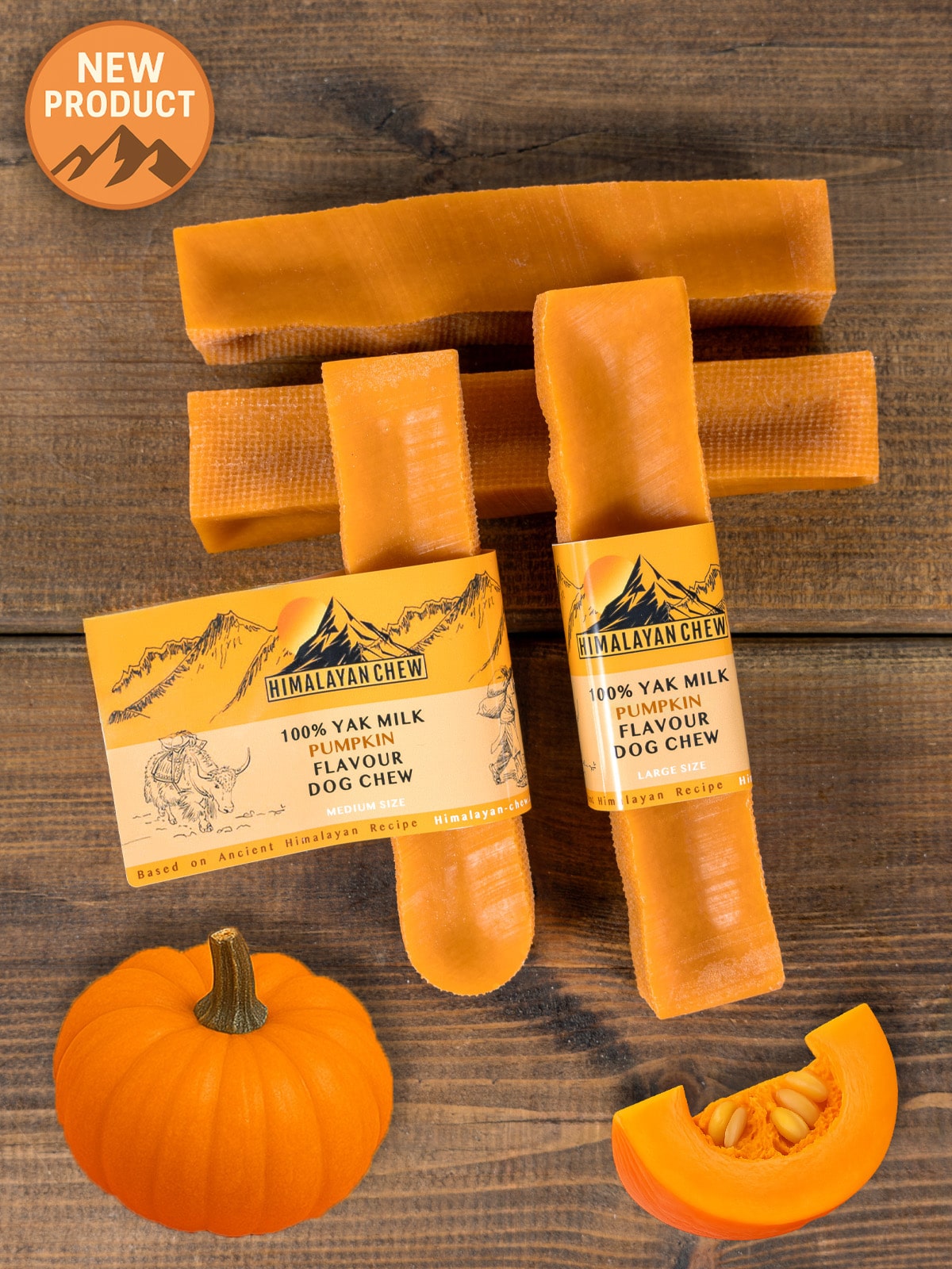 Pumpkin Yak Dog Chew
